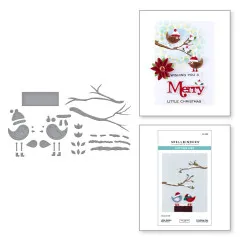Spellbinders Etched Dies - All About Christmas - Little Birdies