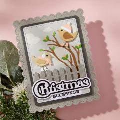Spellbinders Etched Dies - All About Christmas - Little Birdies