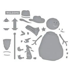 Spellbinders Etched Dies - Country Christmas - Country Snowman