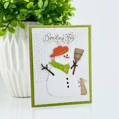 Spellbinders Etched Dies - Country Christmas - Country Snowman