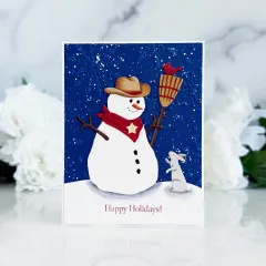 Spellbinders Etched Dies - Country Christmas - Country Snowman