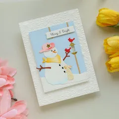 Spellbinders Etched Dies - Country Christmas - Country Snowman