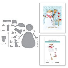Spellbinders Etched Dies - Country Christmas - Country Snowman