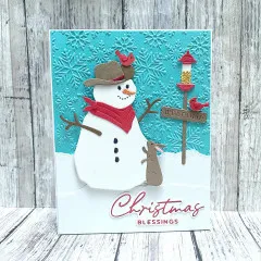Spellbinders Etched Dies - Country Christmas - Country Snowman