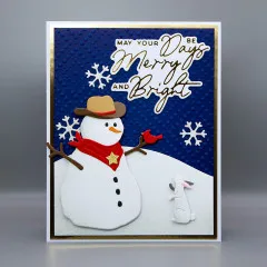 Spellbinders Etched Dies - Country Christmas - Country Snowman