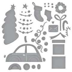 Spellbinders Etched Dies - Wonderland - Yuletide Ride