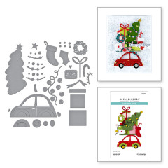 Spellbinders Etched Dies - Wonderland - Yuletide Ride