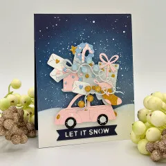 Spellbinders Etched Dies - Wonderland - Yuletide Ride