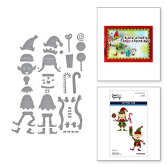 Spellbinders Etched Dies - Simon Hurley - North Pole Friends - Santa's Elves