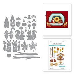 Spellbinders Etched Dies - Cuckoo Cottage - Harvest Time