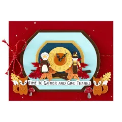 Spellbinders Etched Dies - Cuckoo Cottage - Harvest Time