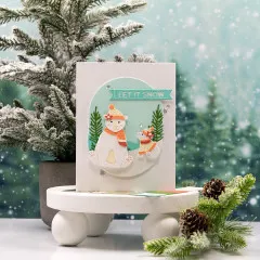 Spellbinders Etched Dies - Simon Hurley - North Pole Friends - Polar Bear Pals