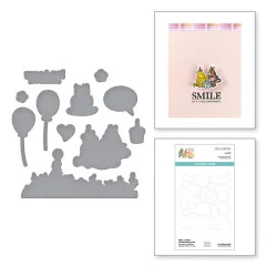 Spellbinders Etched Dies - Say Cheese Classic Pooh Birthday - Make A Wish!