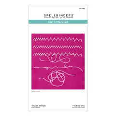 Spellbinders Etched Dies - Beautifully Imperfect - Tangled Threads