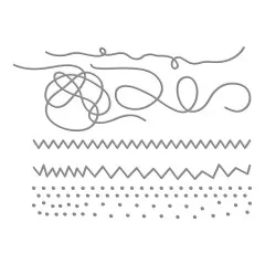 Spellbinders Etched Dies - Beautifully Imperfect - Tangled Threads