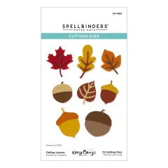 Spellbinders Etched Dies - Autumn Archives - Falling Leaves