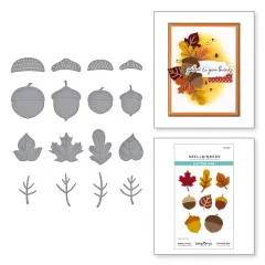 Spellbinders Etched Dies - Autumn Archives - Falling Leaves