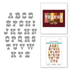 Spellbinders Etched Dies - Autumn Archives - Autumn Alpha