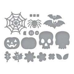 Spellbinders Etched Dies - 3D Felt Décor - Autumn & Halloween Embellishments