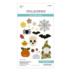 Spellbinders Etched Dies - 3D Felt Décor - Autumn & Halloween Embellishments