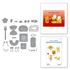 Spellbinders Etched Dies - Buon Appetito - Pasta Friends