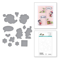 Spellbinders Etched Dies - Say Cheese Classic Mouse - Christmas