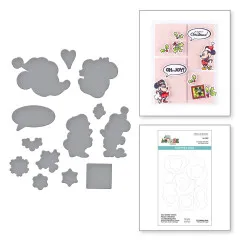 Spellbinders Etched Dies - Say Cheese Classic Mouse - Christmas