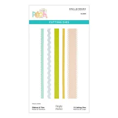 Spellbinders Etched Dies - Say Cheese Classic Pooh Baby - Ribbon & Trim