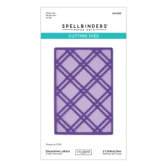 Spellbinders Etched Dies - Summertime - Decorative Lattice by Lisa Horton