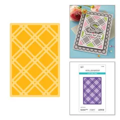 Spellbinders Etched Dies - Summertime - Decorative Lattice by Lisa Horton