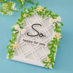 Spellbinders Etched Dies - Summertime - Decorative Lattice by Lisa Horton