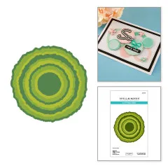 Spellbinders Etched Dies - Summertime - Ripped Edge Circles by Lisa Horton