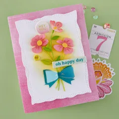 Spellbinders Etched Dies - Poppy Song - Leaf & Bloom
