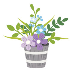 Spellbinders Etched Dies - Summertime - Garden Planter by Lisa Horton
