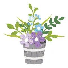 Spellbinders Etched Dies - Summertime - Garden Planter by Lisa Horton