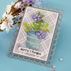 Spellbinders Etched Dies - Summertime - Garden Planter by Lisa Horton