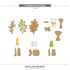 Spellbinders Etched Dies - Containers and Foliage by Lisa Horton