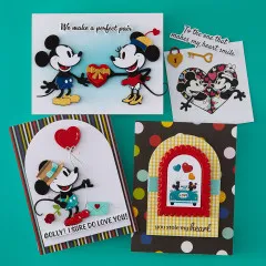 Spellbinders Etched Dies - Classic Mouse - Love