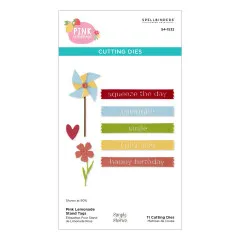 Spellbinders Etched Dies - Pink Lemonade - Stand Tags