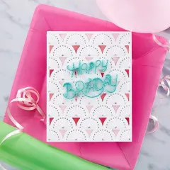 Spellbinders Etched Dies - Birthday Celebrations - Stitched Fanfare