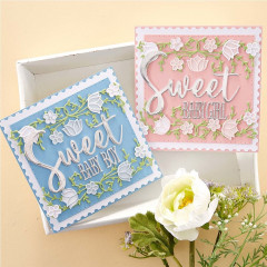 Spellbinders Etched Dies - Postage Edge Squares