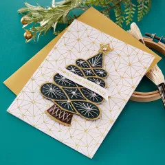 Spellbinders Etched Dies - Stitched Christmas Tree