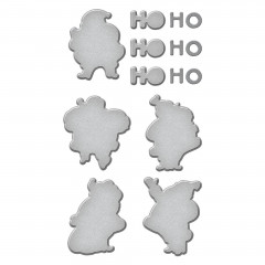 Spellbinders Etched Dies - Silly Santas