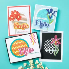 Spellbinders Etched Dies - Stitched Edge Circle Backgrounds