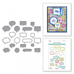 Spellbinders Etched Dies - Speech Bubbles