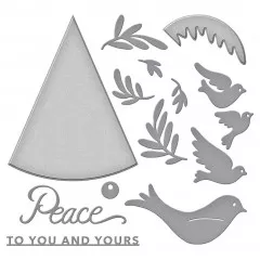 Stampendous Etched Dies - Peace Dove