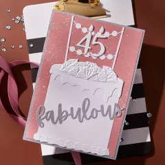 Spellbinders Etched Dies - Ganache Gateau