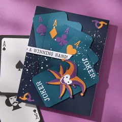 Spellbinders Etched Dies - Wild Joker