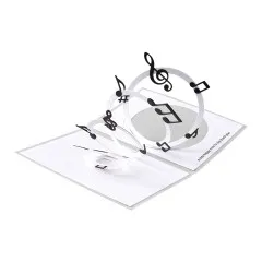 Spellbinders Etched Dies - Bibi's Musical Notes - Musical Notes & Stave Pop-Up
