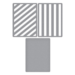 Spellbinders Etched Dies - All About Christmas - Lots of Stripes